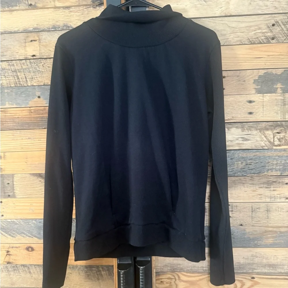 Alo Yoga Clarity Longsleeve‎ Ribbed High Neck Black